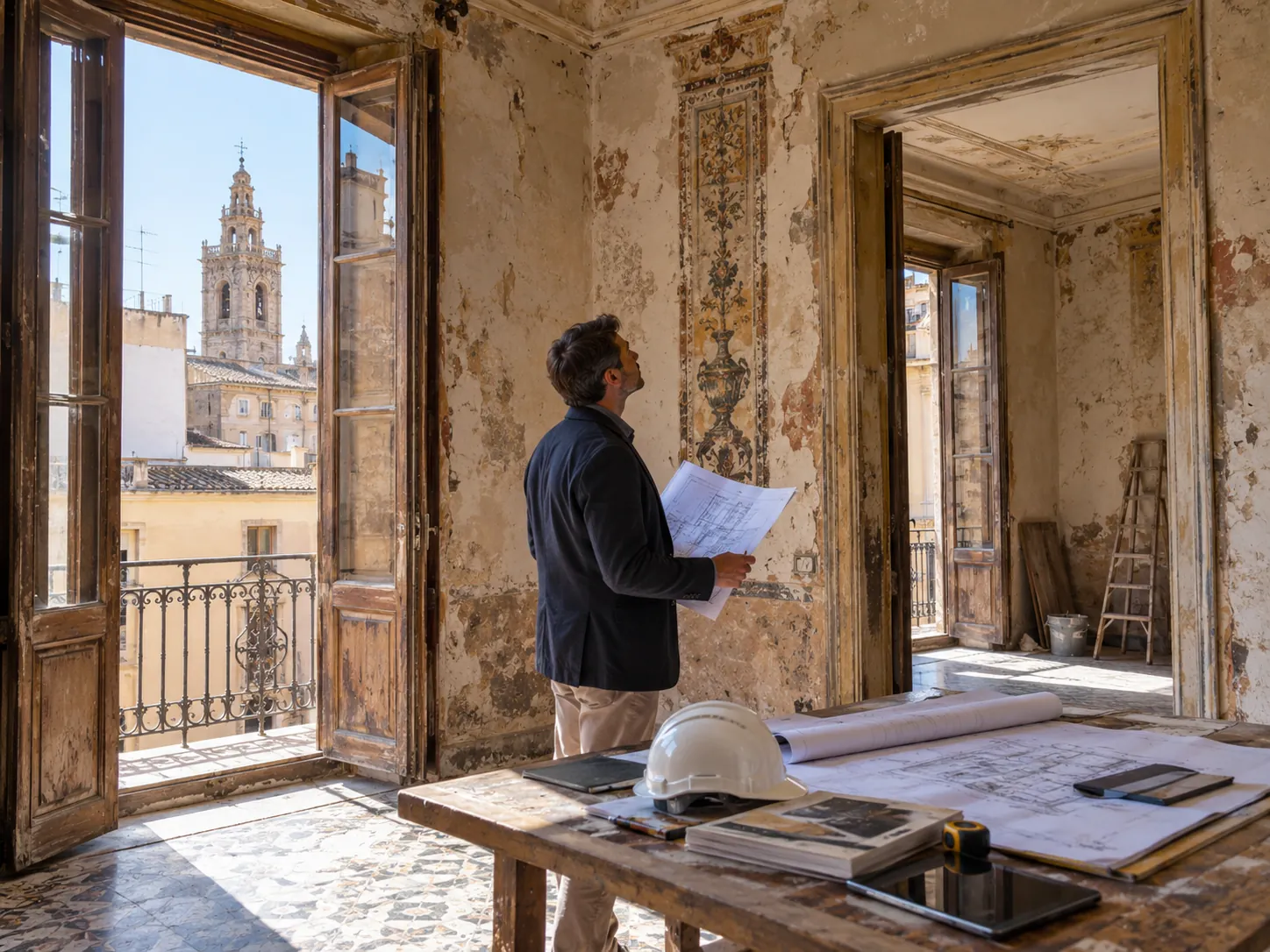 Imagen ilustrativa para «Reformar un piso en El Carmen: qué debes saber sobre los edificios históricos»: reforma en Valencia